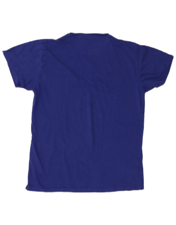 Pierre Cardin Herren T-Shirt Top mittelblaue Baumwolle