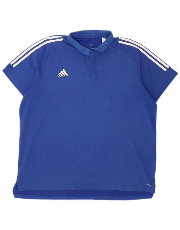 Adidas Herren Aeroready Poloshirt 3XL Blau Baumwolle