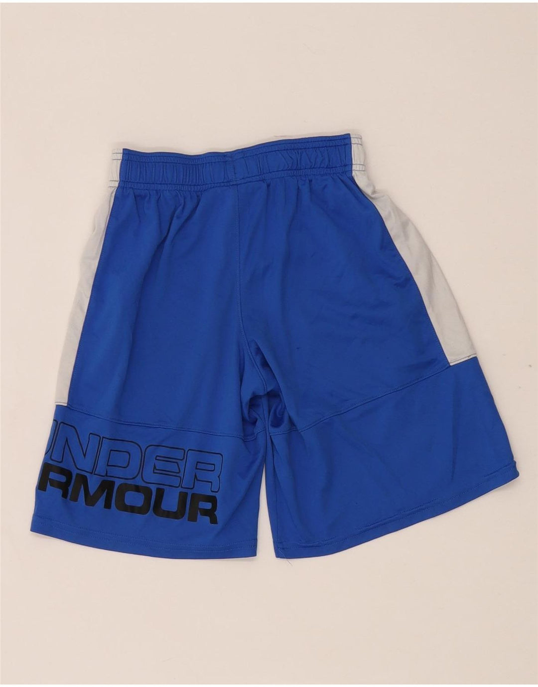 Under Armour Jungen-Sportshorts mit Grafik, 7–8 Jahre, Größe S, Blau, Farbblock