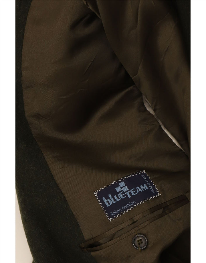 MOESSMER Mens 2 Button Blazer Jacket UK 40 Large Green Virgin Wool Classic Vintage Moessmer and Second-Hand Moessmer from Messina Hembry 