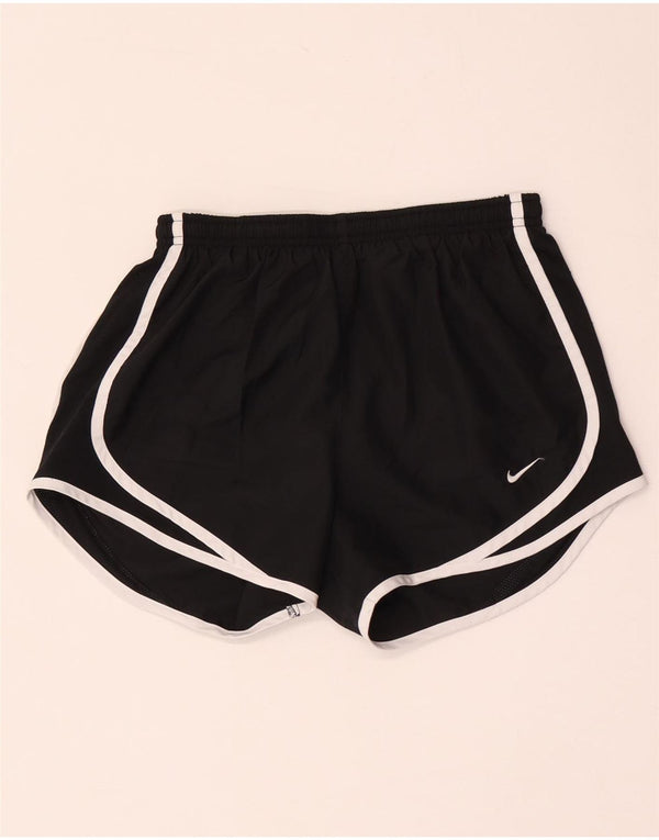 Nike Damen Dri Fit Sport Shorts UK 4 XS Schwarz Polyester