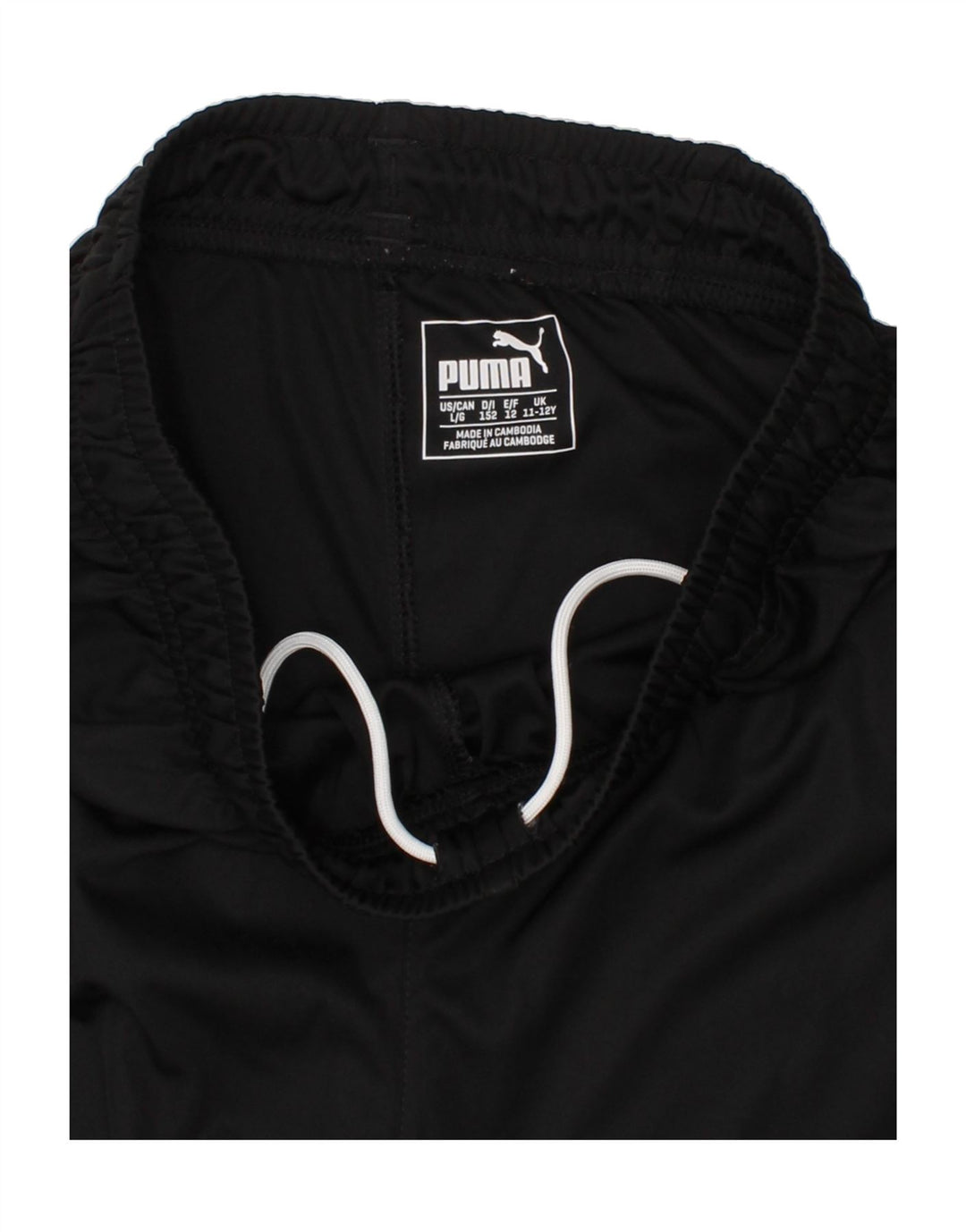 PUMA Boys Sport Shorts 11-12 Years Black Vintage Puma and Second-Hand Puma from Messina Hembry 