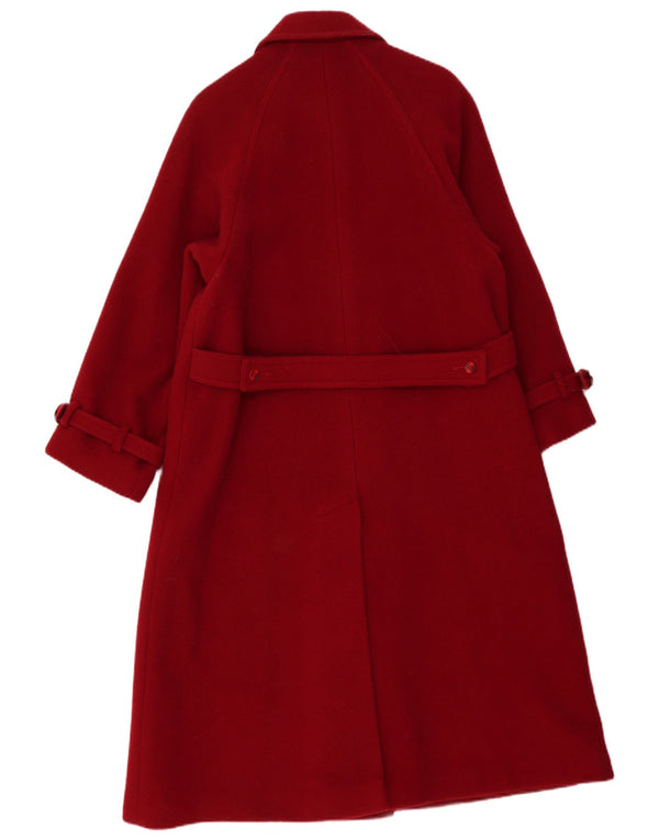 Windsmoor Damen Übergroßer Mantel UK 10 Kleine Burgunderrote Schurwolle