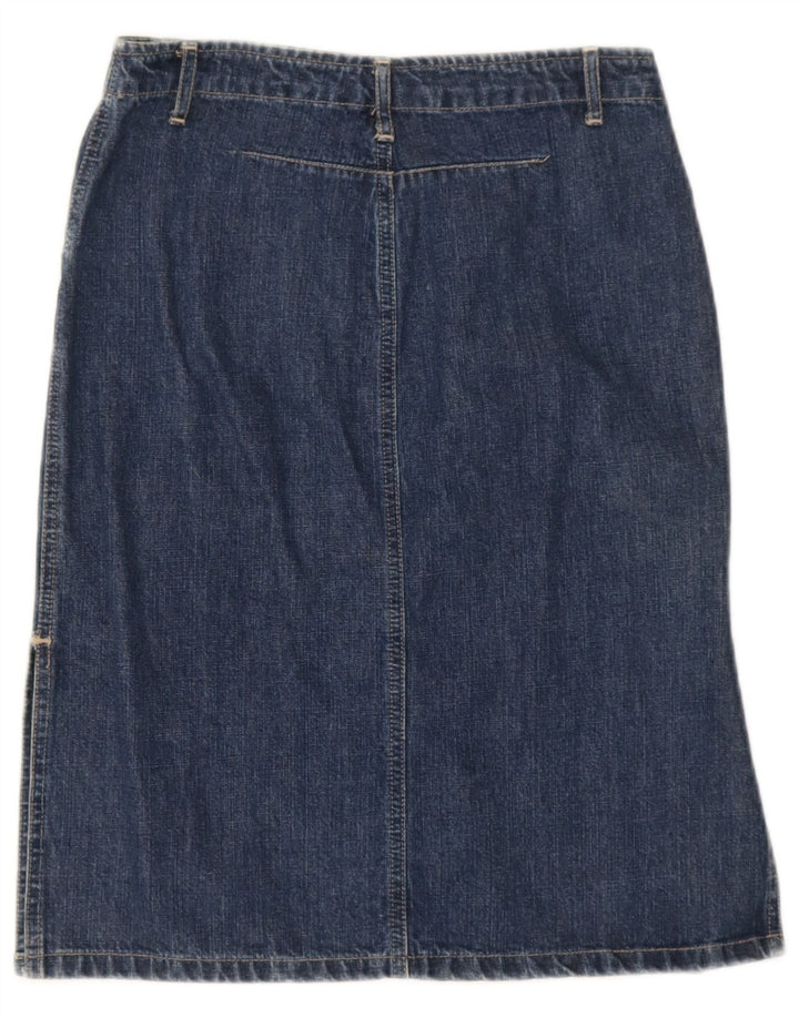 Carrera Damen Jeansrock W28 Mittelmarineblaue Baumwolle