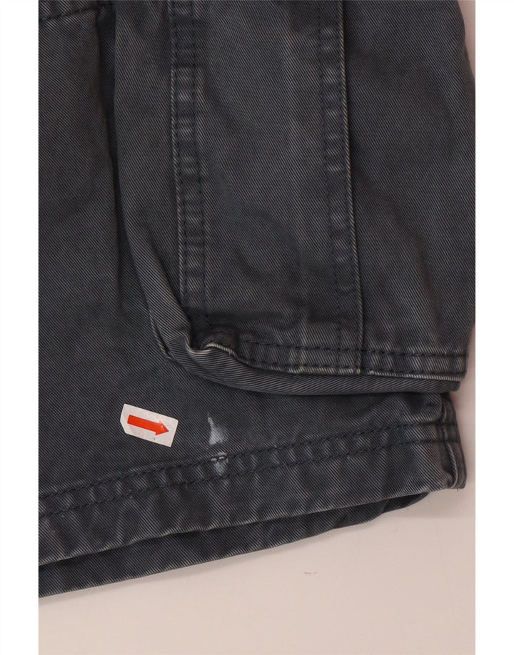 SUPERDRY Herren-Cargo-Shorts, mittelgroß, W32, graue Baumwolle