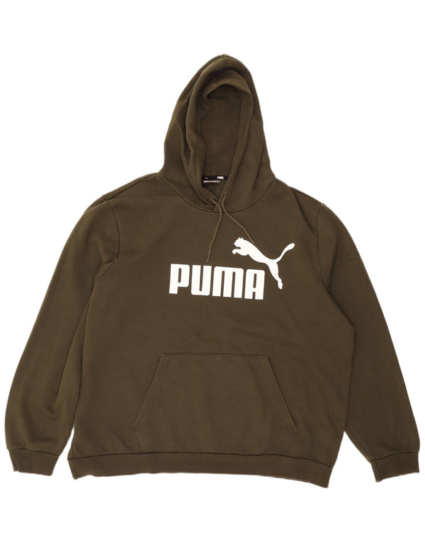 PUMA Herren Graphic Hoodie Pullover 2XL Khaki Baumwolle