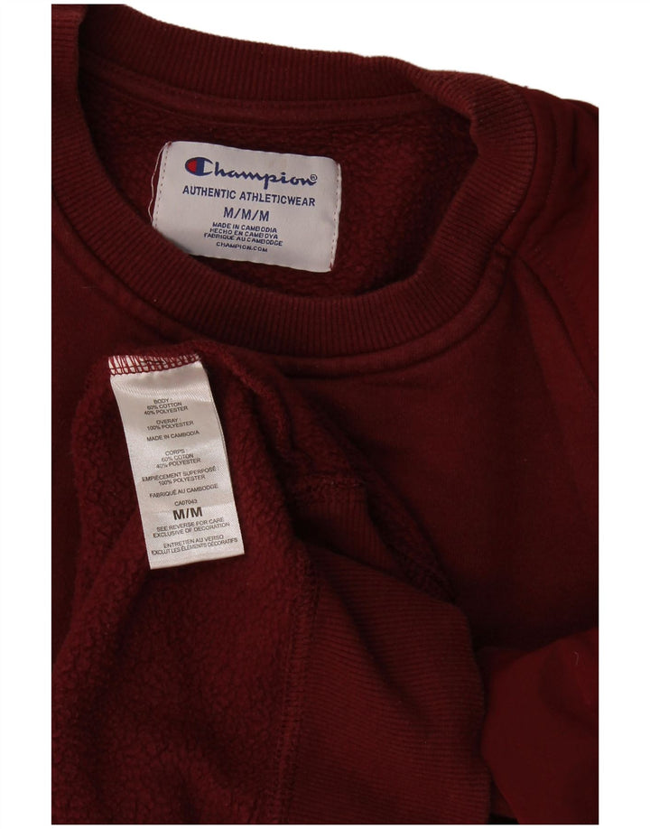 Champion Herren-Sweatshirt mit Grafik, mittlere Burgunderrote Baumwolle