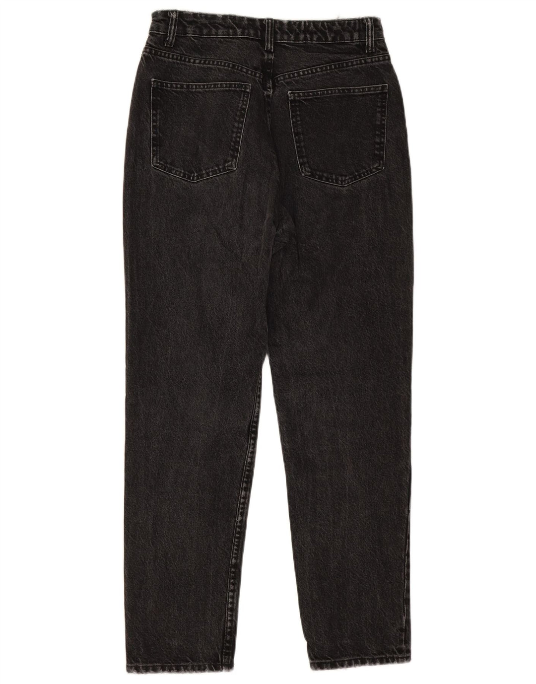 ZARA Damen Distressed Tapered Jeans EU 38 Small W28 L27 Grau