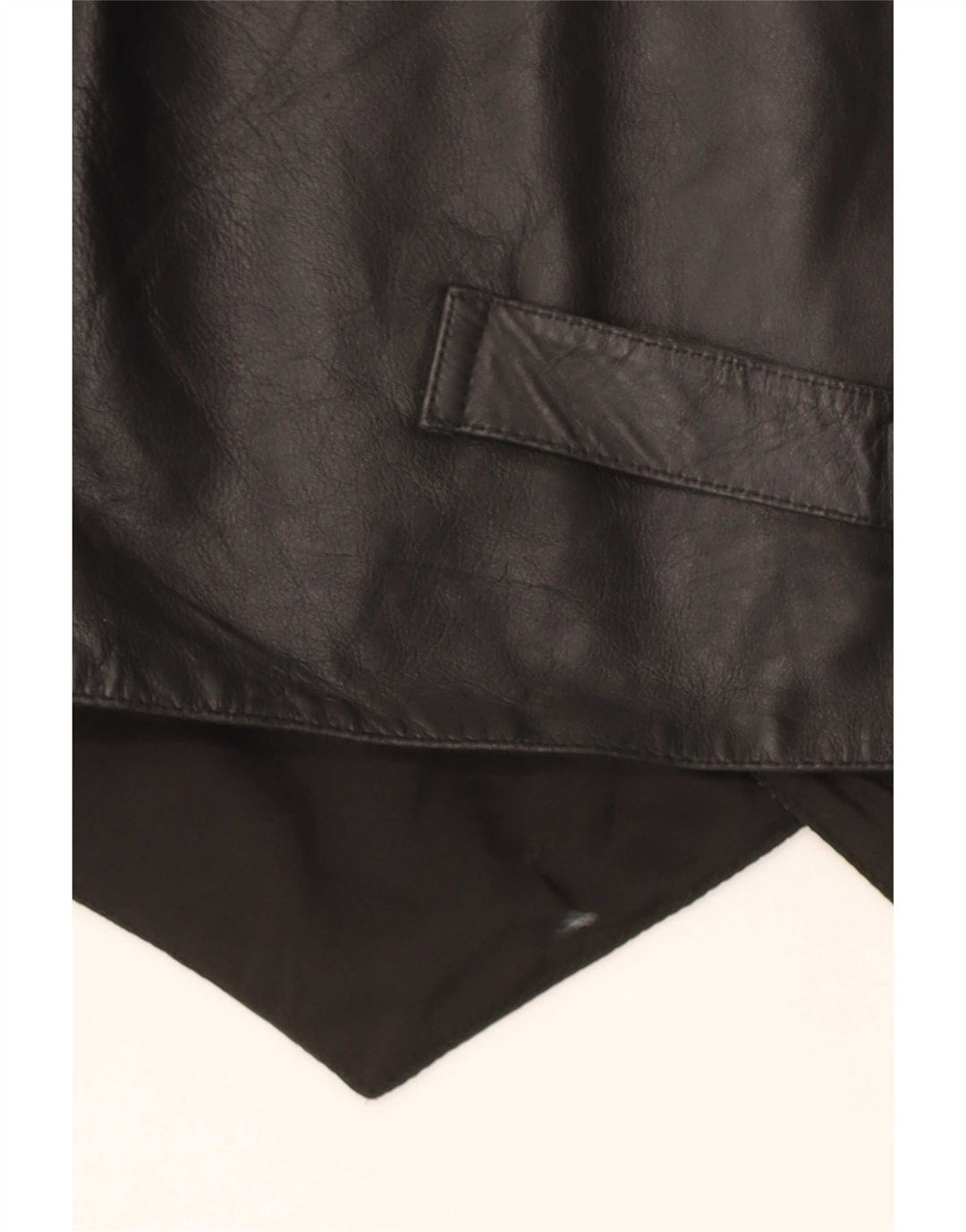 Vintage Herren Lederweste Medium Schwarz