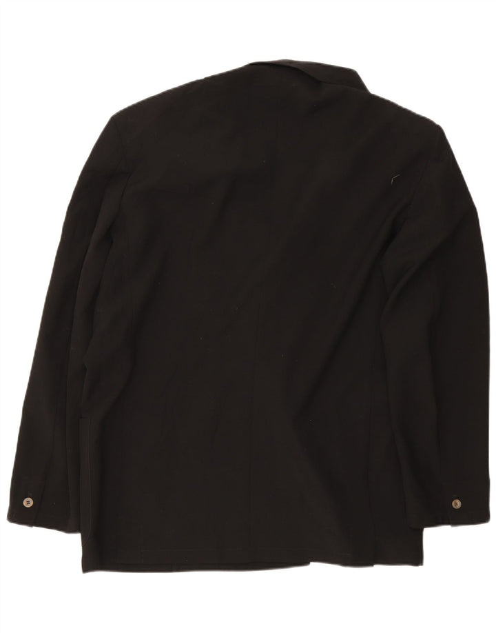 Pal Zileri Zweireihiger Herren-Blazer IT 52 XL aus schwarzer Schurwolle