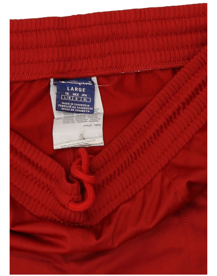 Champion Herren-Trainingshose mit Grafik, Größe L, Rot, Polyester