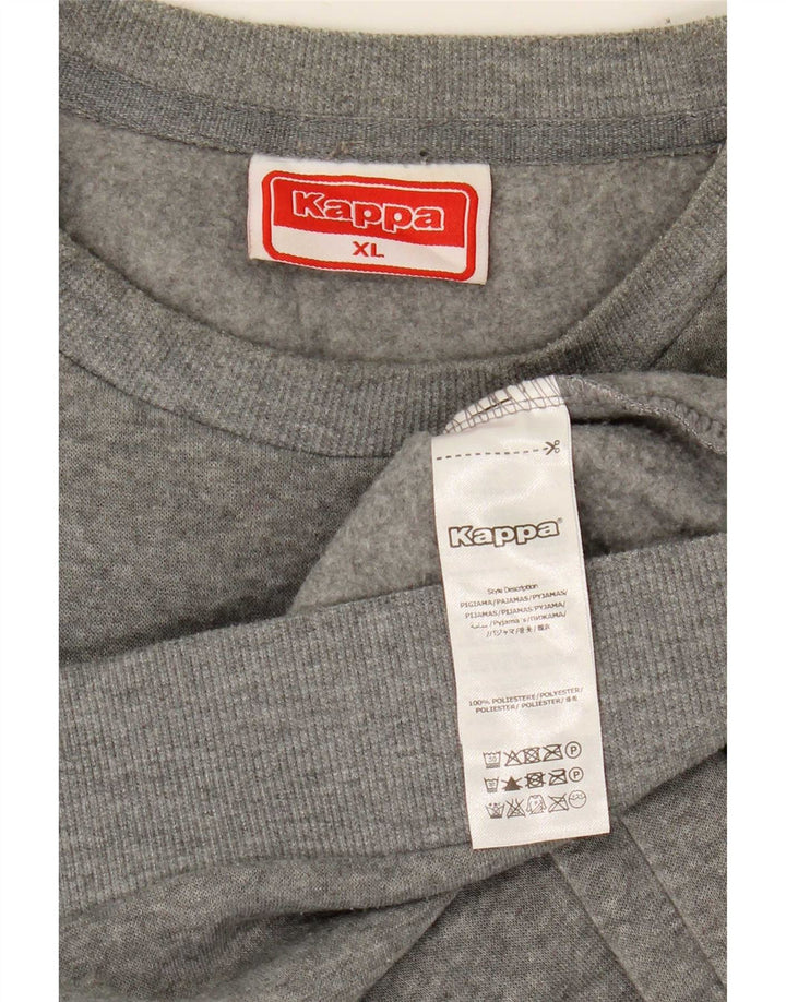 Kappa Herren Graphic Sweatshirt Pullover XL Grau Polyester