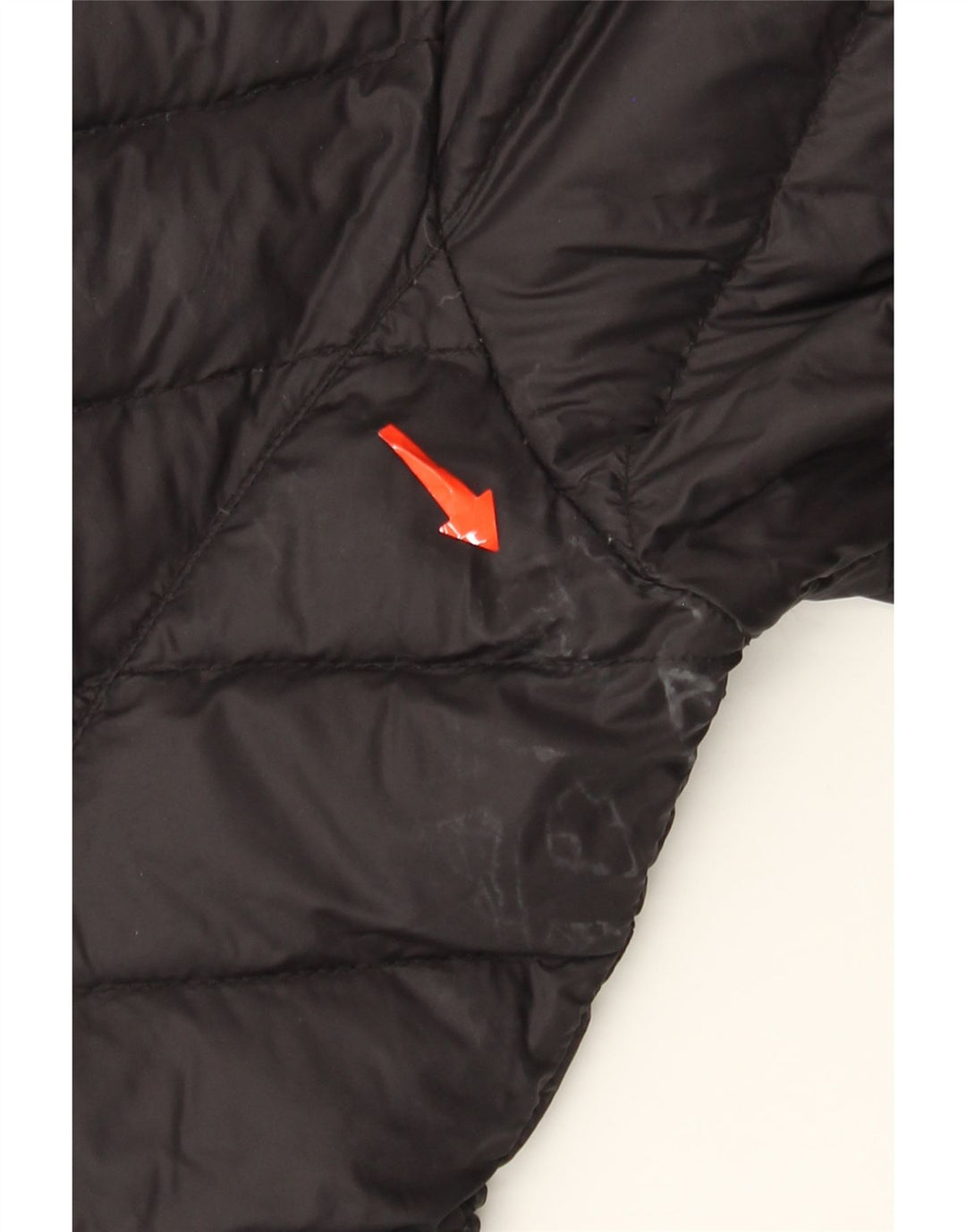 Michael Kors Wattierter Damenmantel mit Kapuze, UK 16, großes schwarzes Nylon