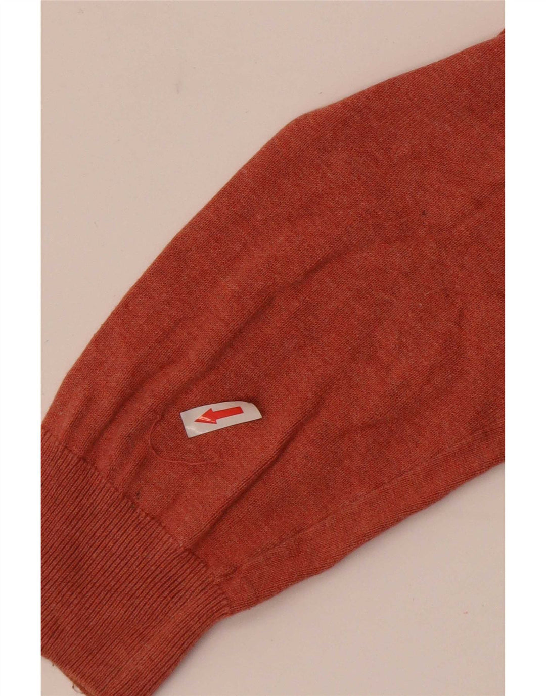 Marks & Spencer Herren-Pullover mit Rundhalsausschnitt, XL, orange Baumwolle
