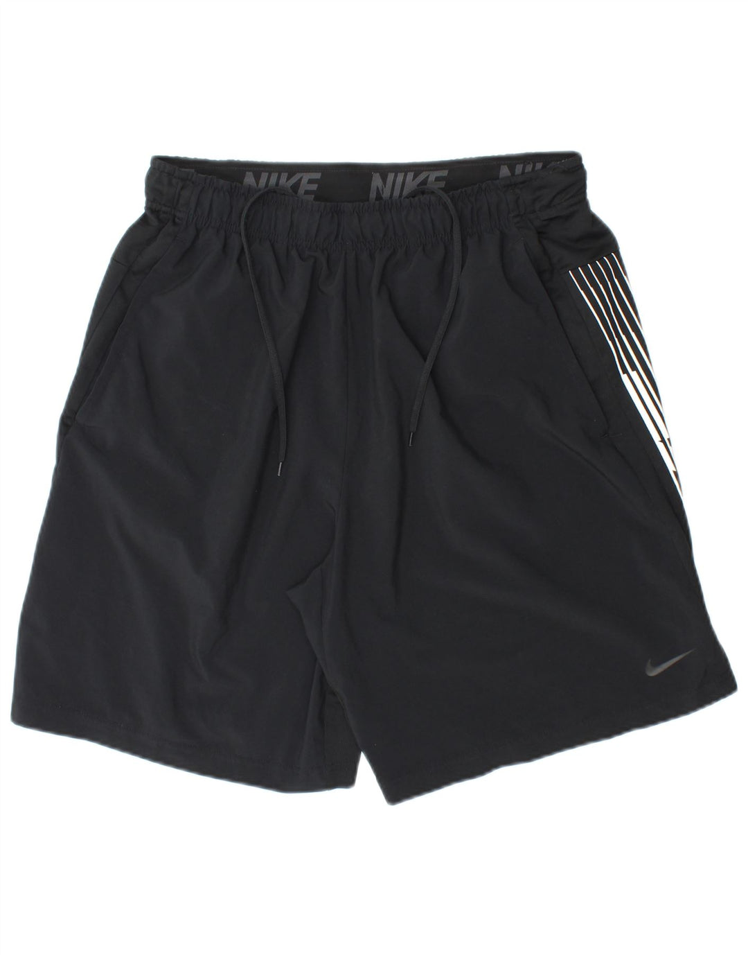 NIKE Herren Dri Fit Graphic Sport Shorts Large Schwarz Polyester