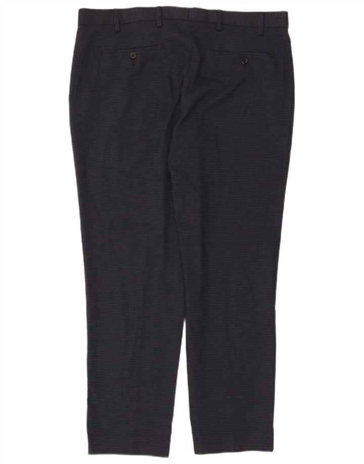 Marks & Spencer Gerade Freizeithose für Herren, W38, L29, Marineblau, Polyester