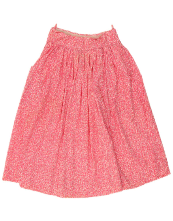 Vintage Womens Flared Skirt W28 Medium Pink Floral