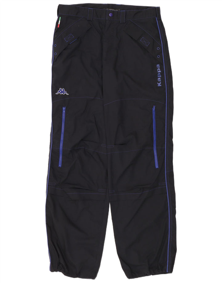 Kappa Herren-Jogginghose, Cargohose, Größe L, W34, L32, Marineblau, Polyester