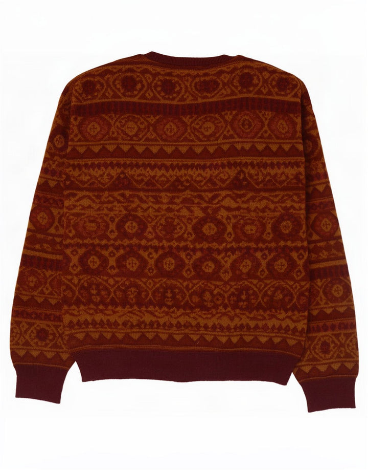 De Pietri Herren Strickjacke XL Braun Geometrisch