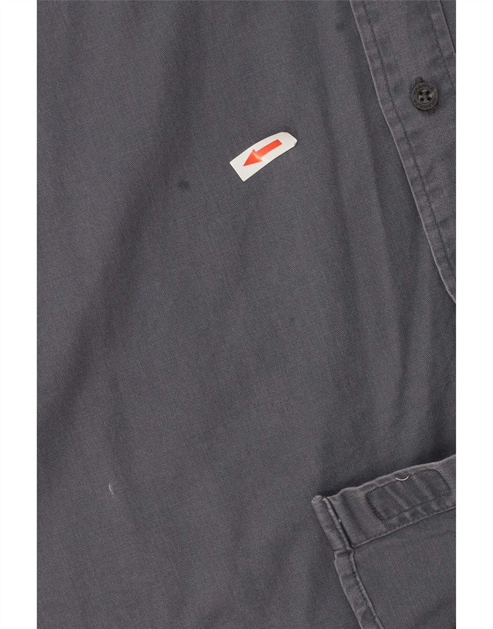 Wrangler Herren-Kurzarmhemd aus Baumwolle in mittlerem Marineblau