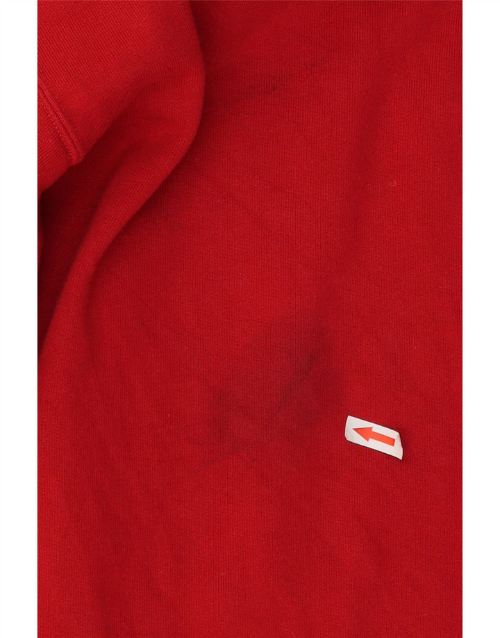 Best Company Herren-Sweatshirt mit Grafik, mittelrote Baumwolle