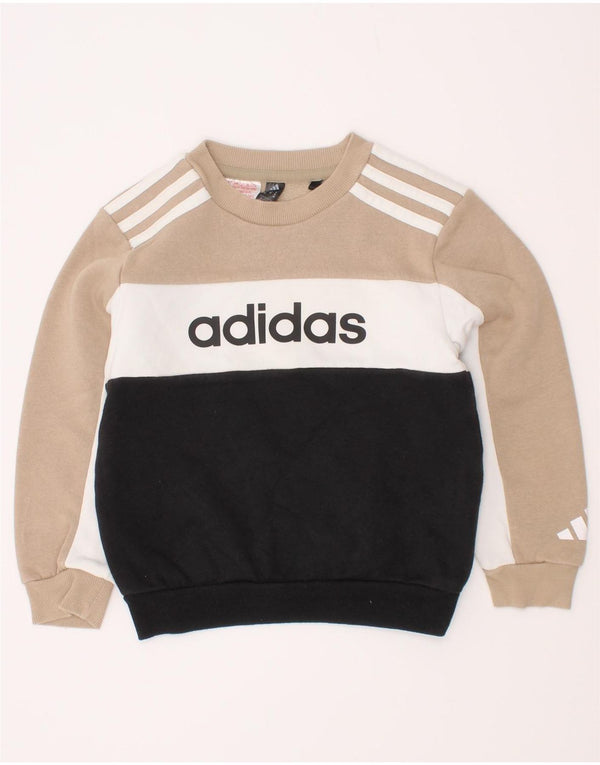 Adidas Sweatshirt mit Grafik für Jungen, 3–4 Jahre, mehrfarbig, Farbblock