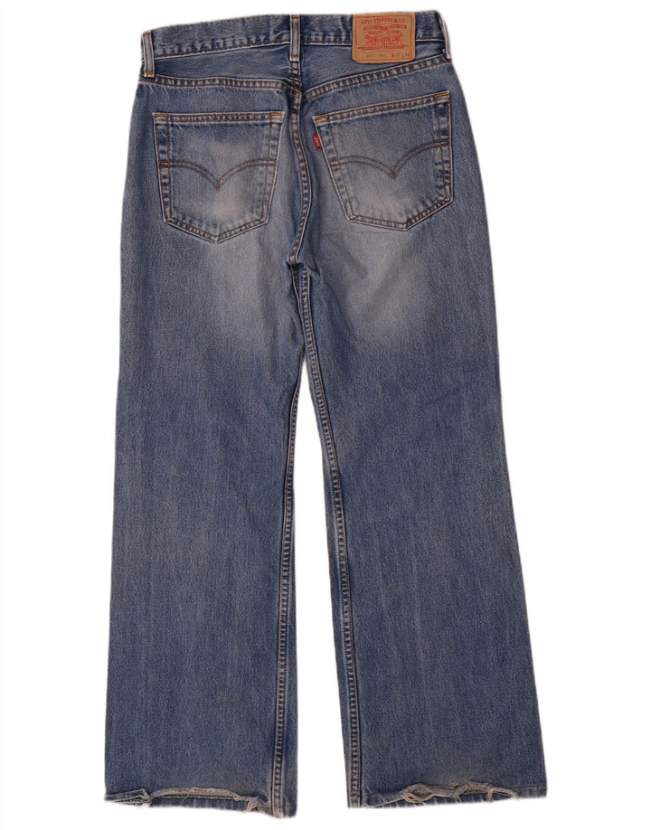 Levi's Herren 527 Bootcut Jeans W30 L32 Blaue Baumwolle