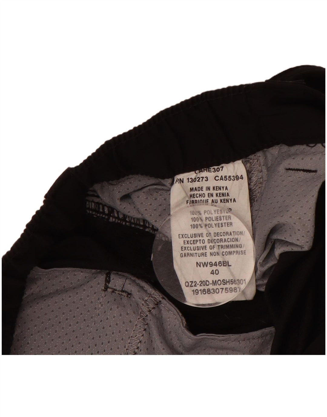 WRANGLER Mens Cargo Shorts W40 XL Black Polyester