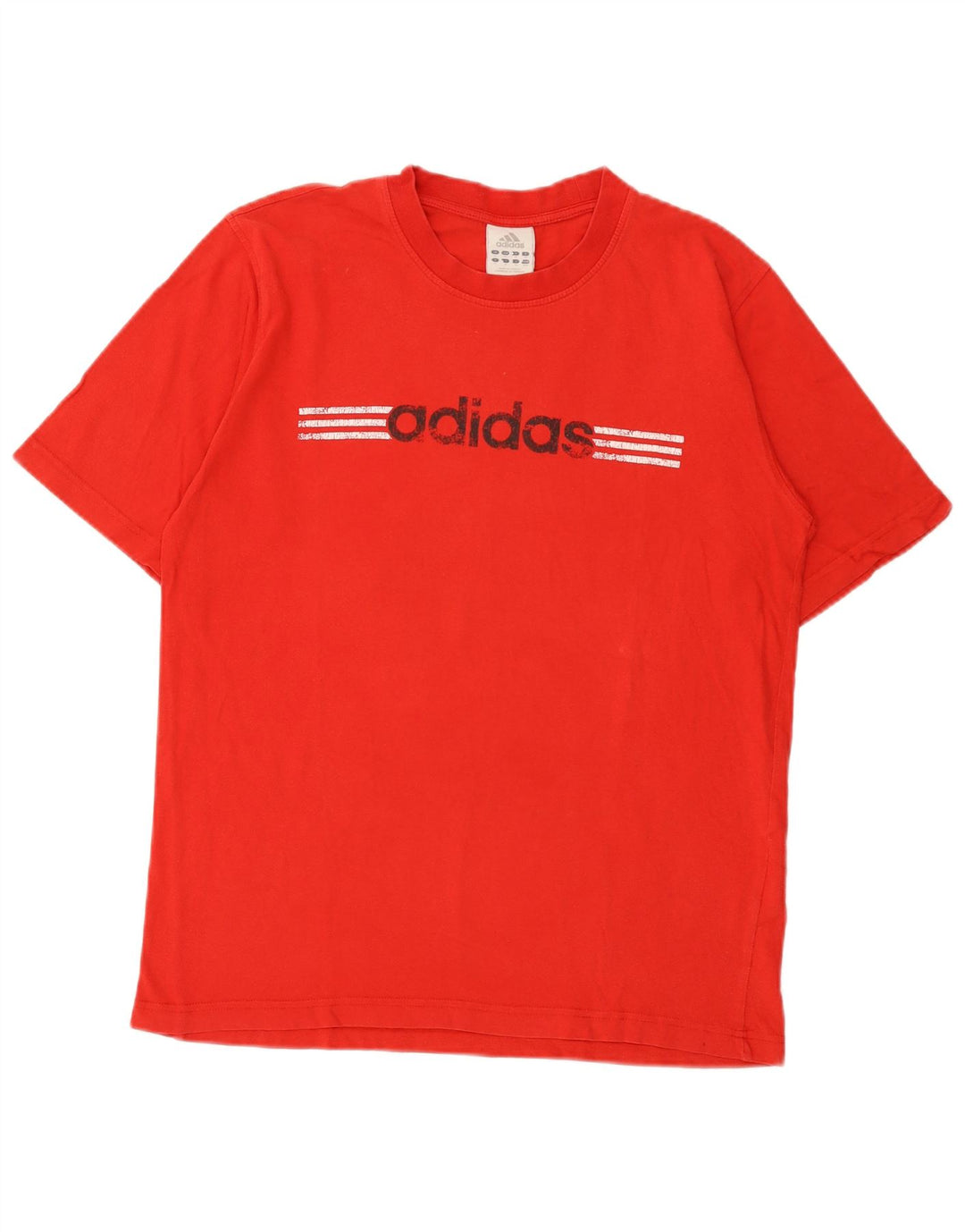 Adidas Herren Grafik-T-Shirt aus mittelroter Baumwolle