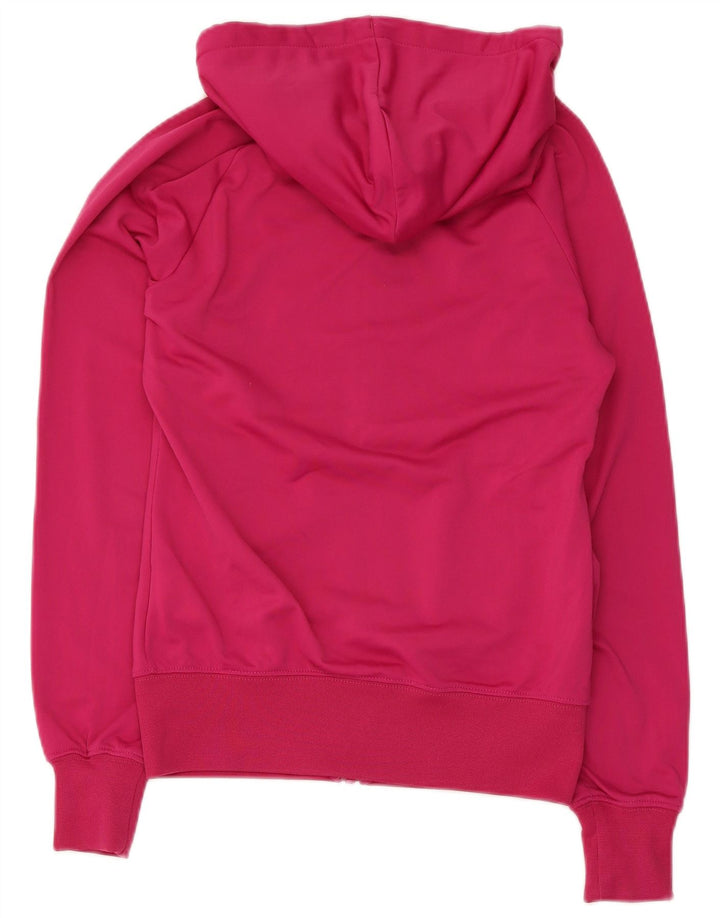 Nike Damen-Kapuzenpullover mit Reißverschluss, Gr. 10, klein, rosa, Polyester