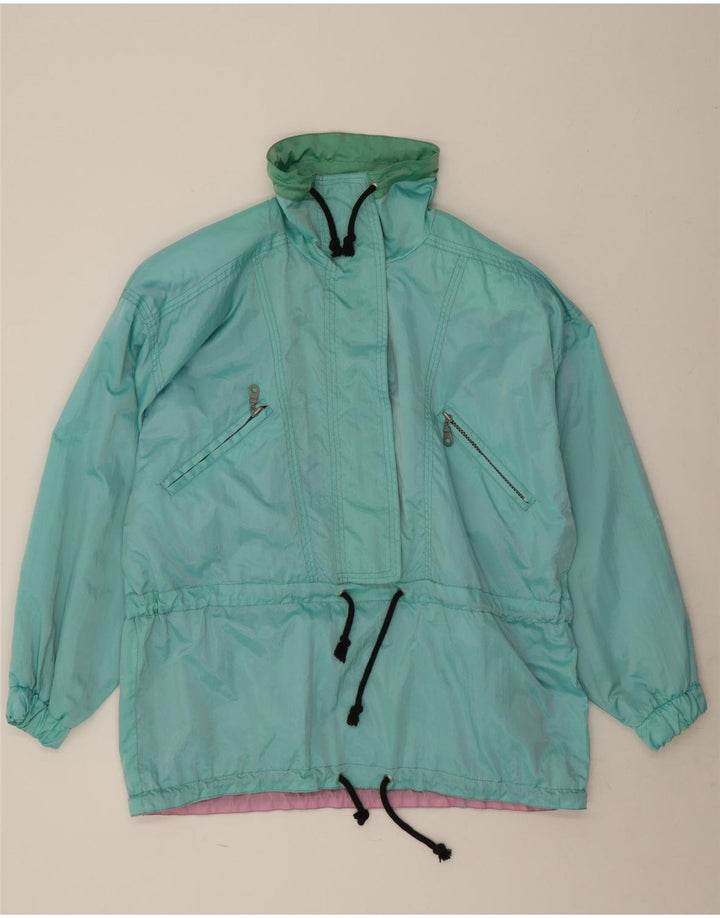 Vintage Damen Pullover Regenjacke UK 20 2XL Blau