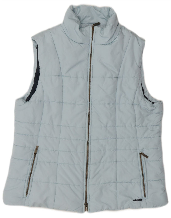 Musto Damen Wattierte Weste UK 18 XL Blau Polyester