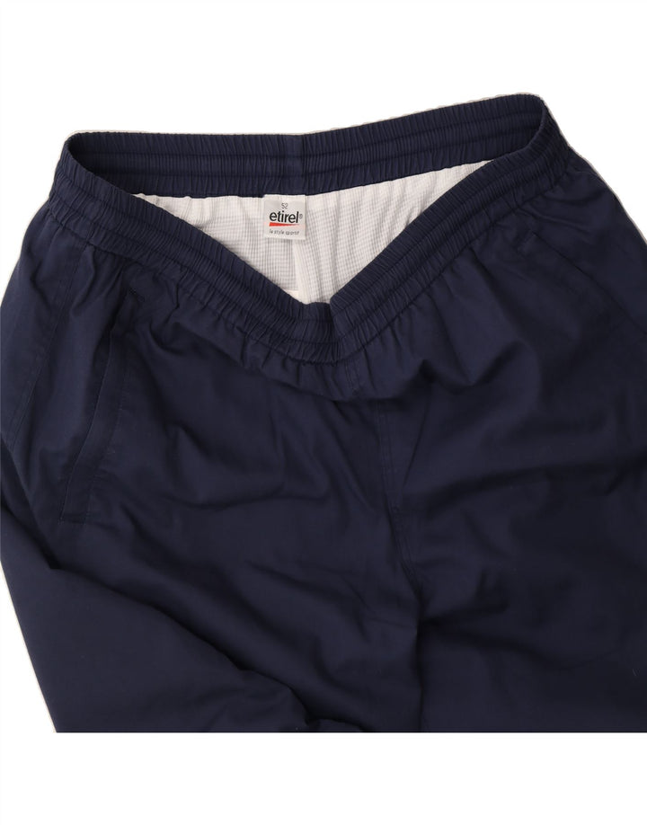 ETIREL Mens Tracksuit Trousers IT 52 XL Navy Blue Polyester Vintage Etirel and Second-Hand Etirel from Messina Hembry 