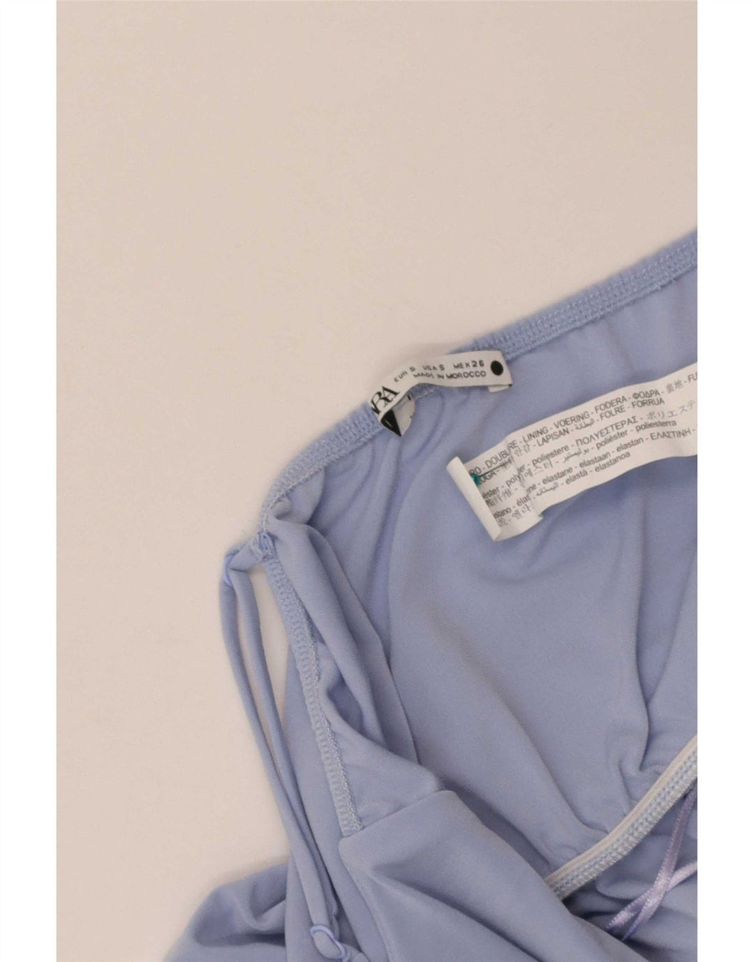 Zara Damen Bademode UK 8 Small Blau Polyester
