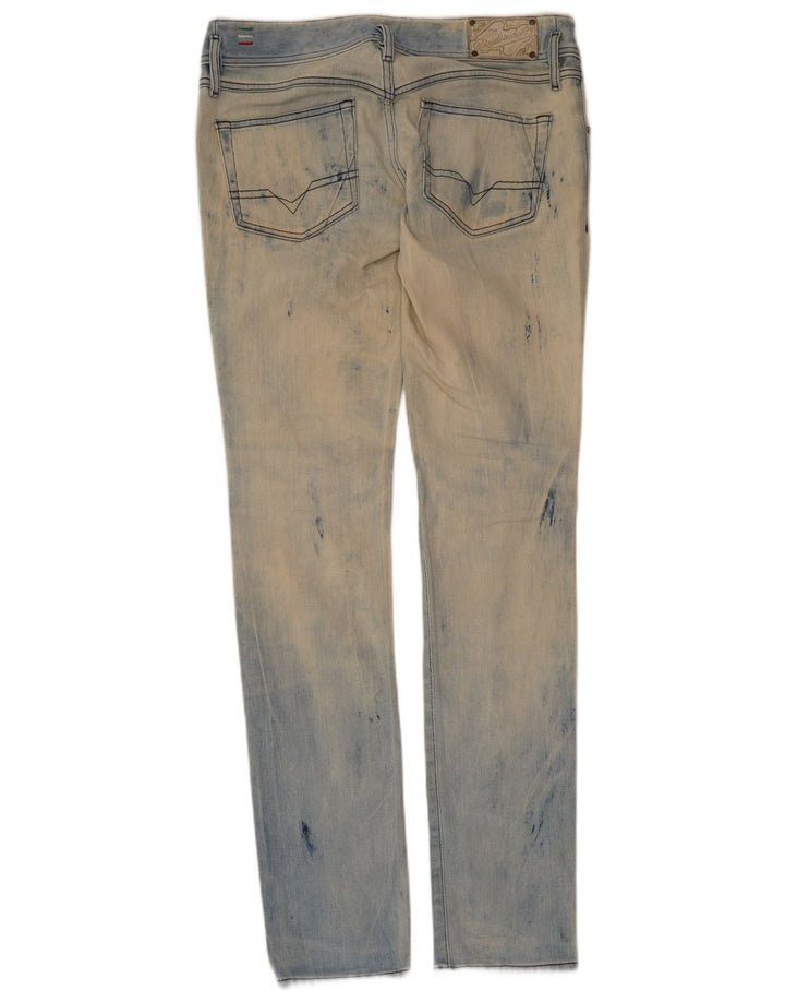 Diesel Damen Matic Distressed Slim Jeans W30 L34 Blaue Baumwolle