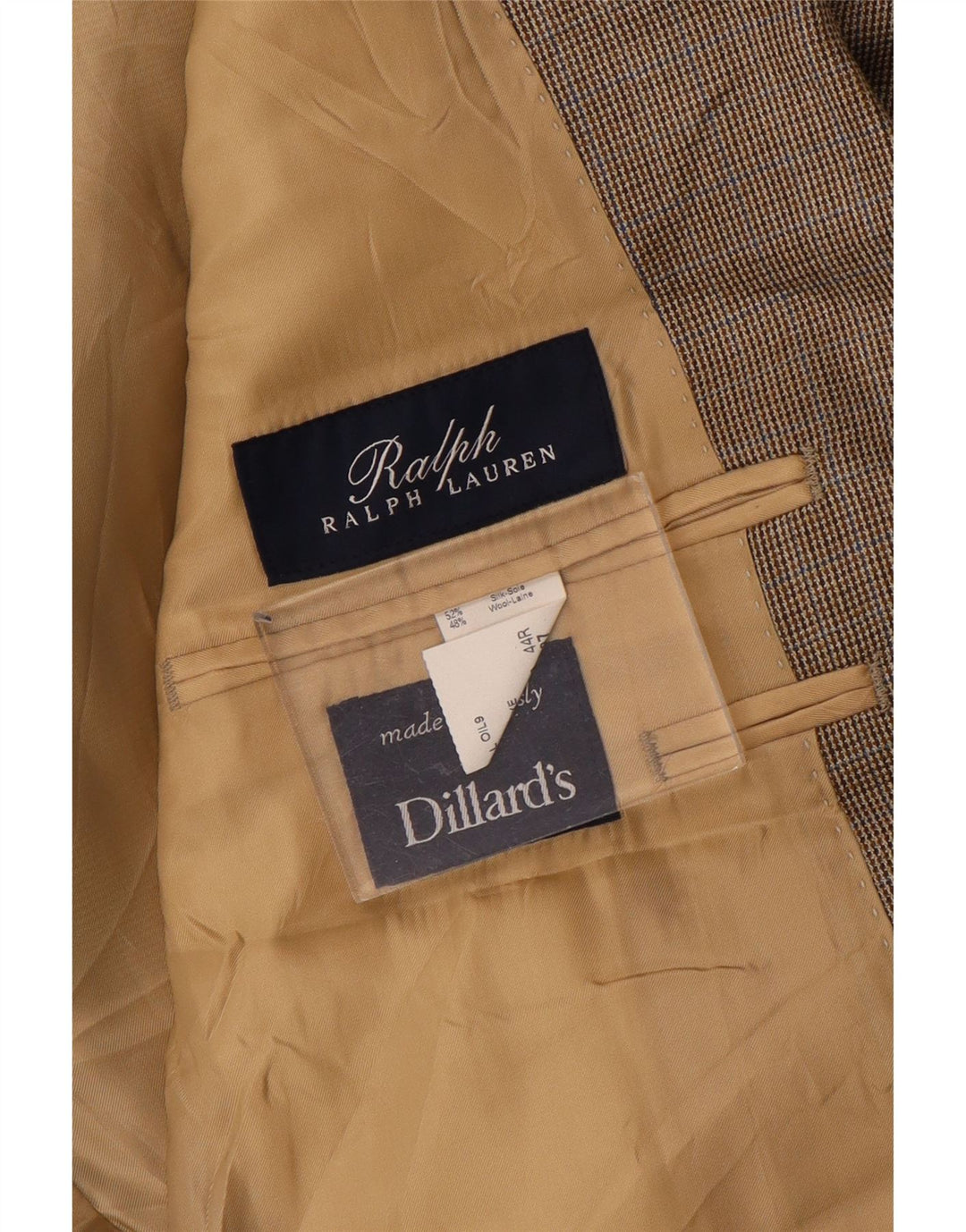 Ralph Lauren Herren 2-Knopf-Blazerjacke UK 44 XL Braun