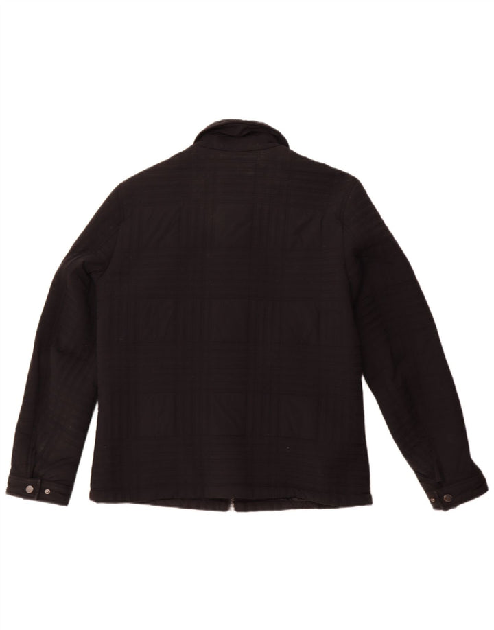 Ted Baker Herren-Steppjacke, Größe 4, großes, schwarzes Polyamid