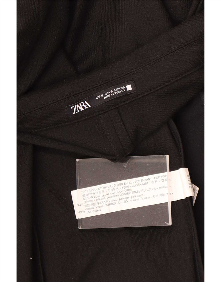 Zara Herren 1-Knopf-Blazerjacke UK 36 Small Schwarz Polyester