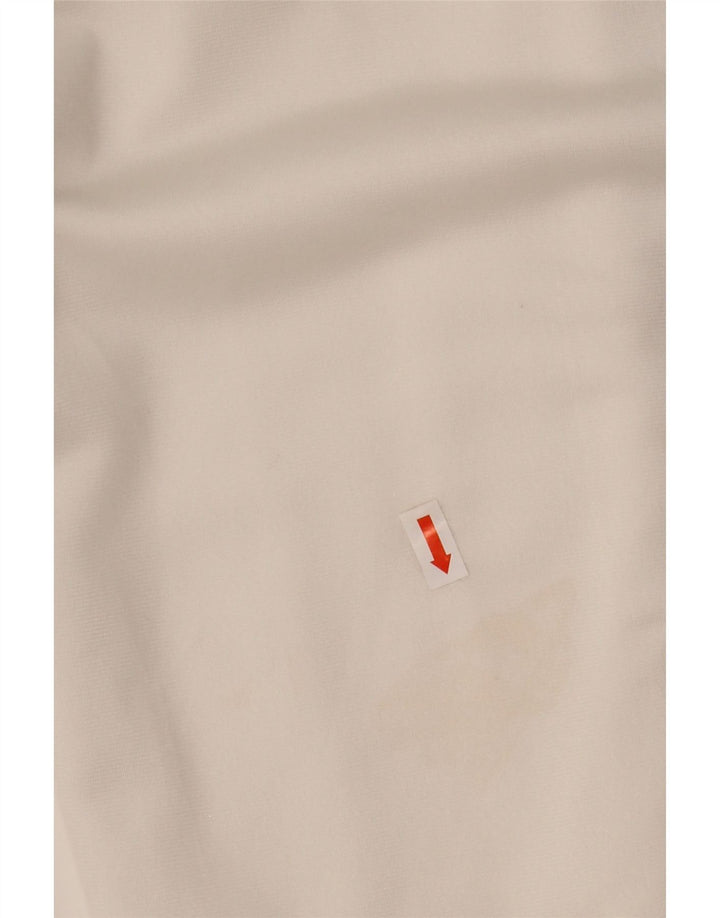 Kappa Herren-Trainingshose mit Grafik, Größe S, Weiß, Farbblock-Polyester