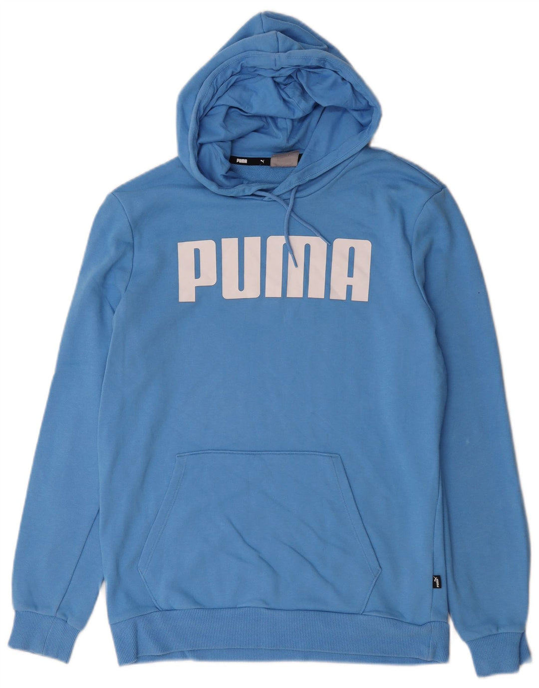 Puma Herren-Kapuzenpullover mit Grafik, Größe S, Blau, Baumwolle