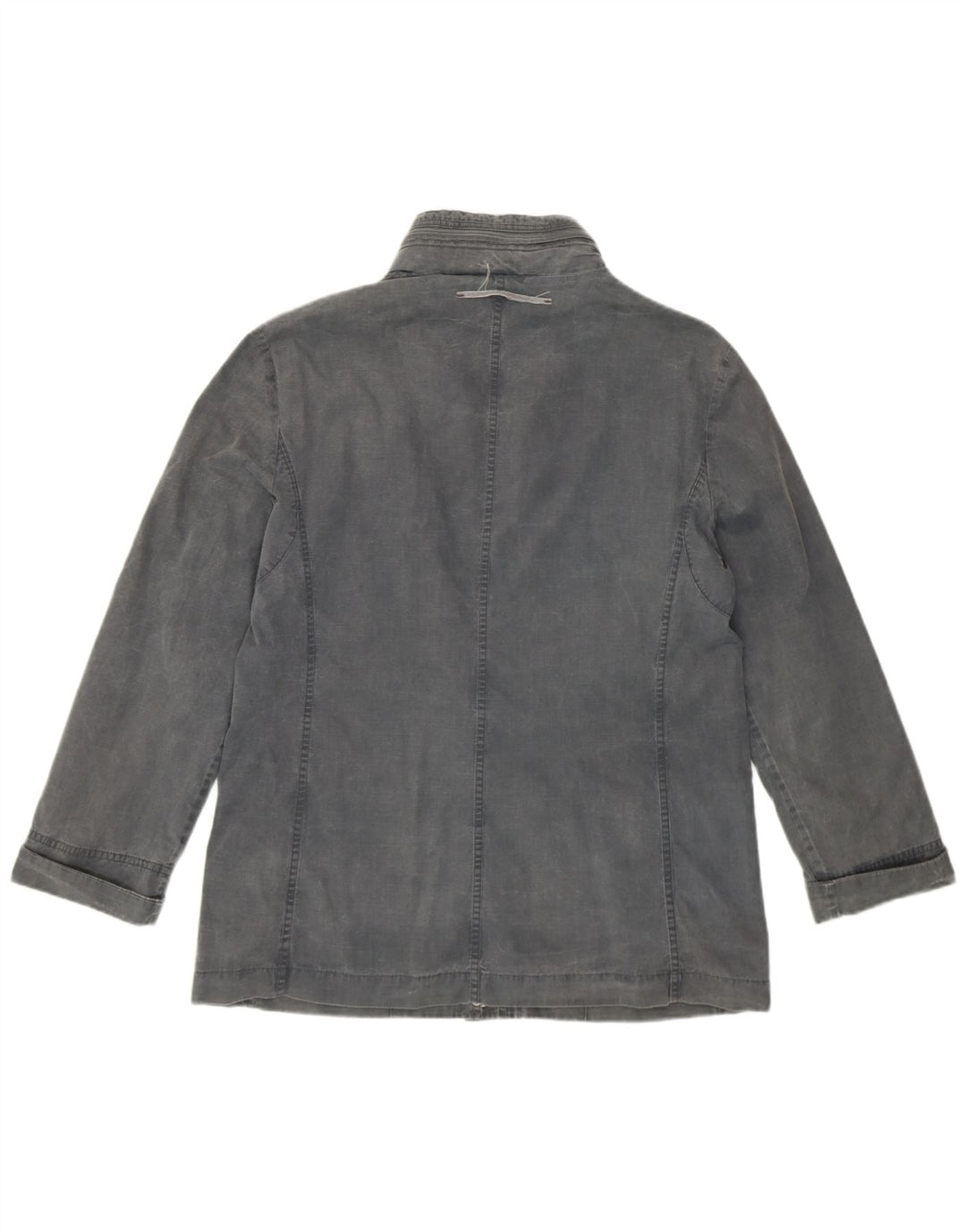 TRUSSARDI Damen-Utility-Jacke mit Kapuze IT 44 mittelgraue Baumwolle