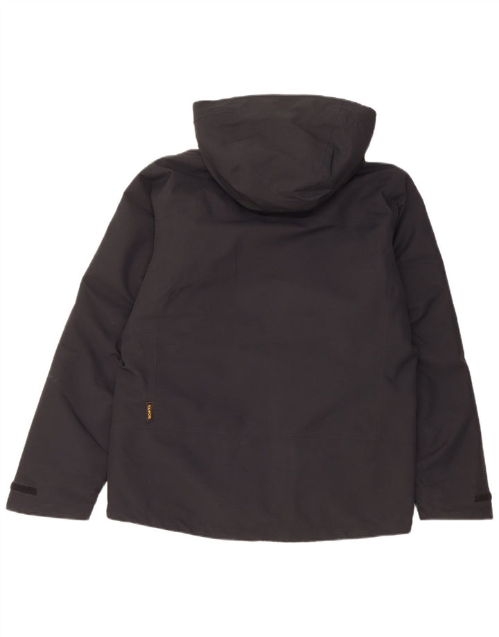 Jack Wolfskin Herren-Windbreakerjacke mit Kapuze, UK 34, Größe S, Schwarz, Polyester