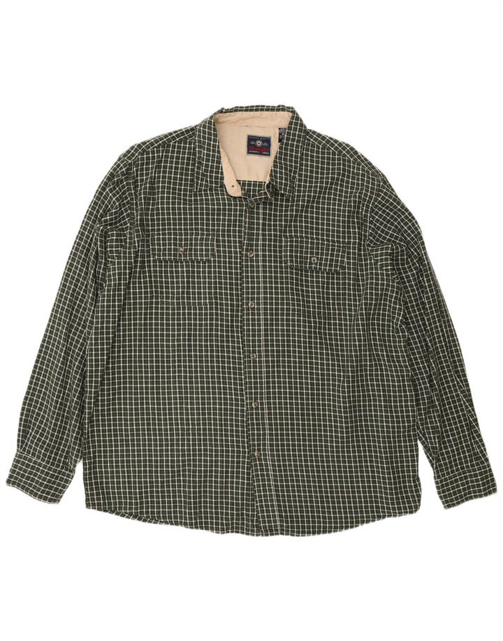 Wrangler Herren Flanellhemd XL grün kariert