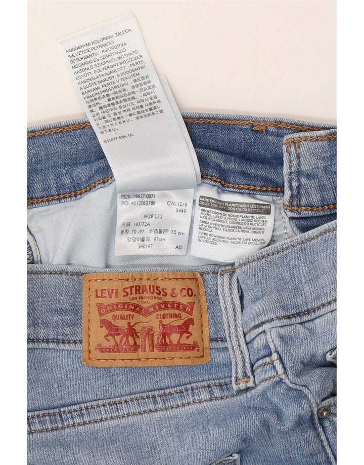 Levi's Damen 312 Shaping Slim Jeans W28 L27 Blaue Baumwolle