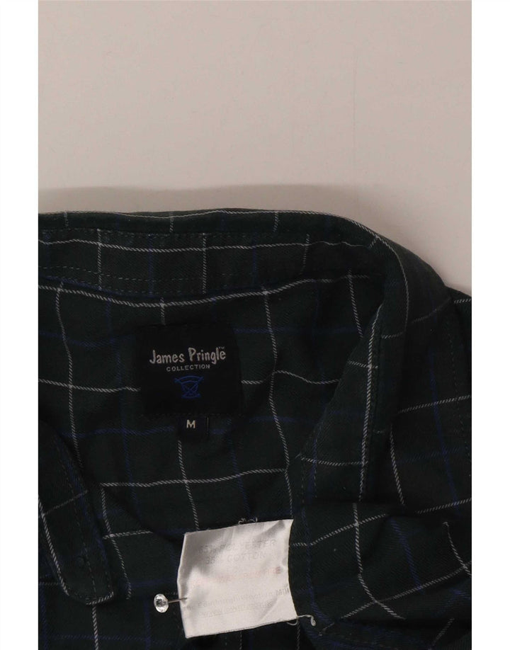 James Pringle Herren-Flanellhemd, mittelgrün, kariert, Polyester