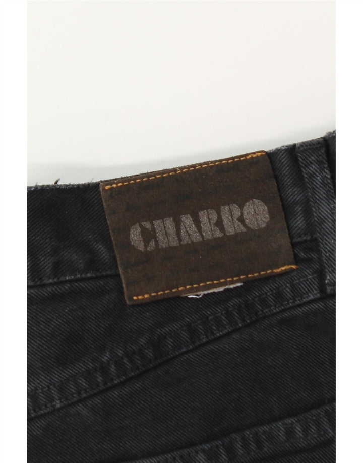 CHARRO Damen Tapered Jeans Größe 32 W32 L32 Schwarze Baumwolle