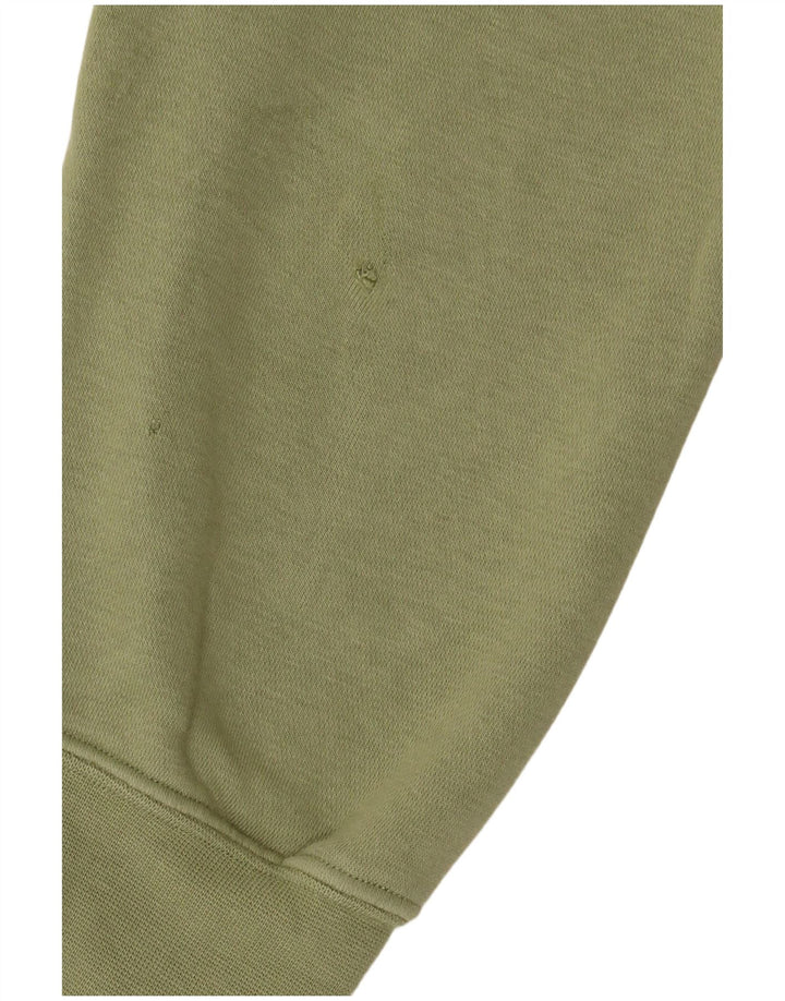 Nike Herren-Sweatshirt mit Reißverschluss, XL, grüne Baumwolle