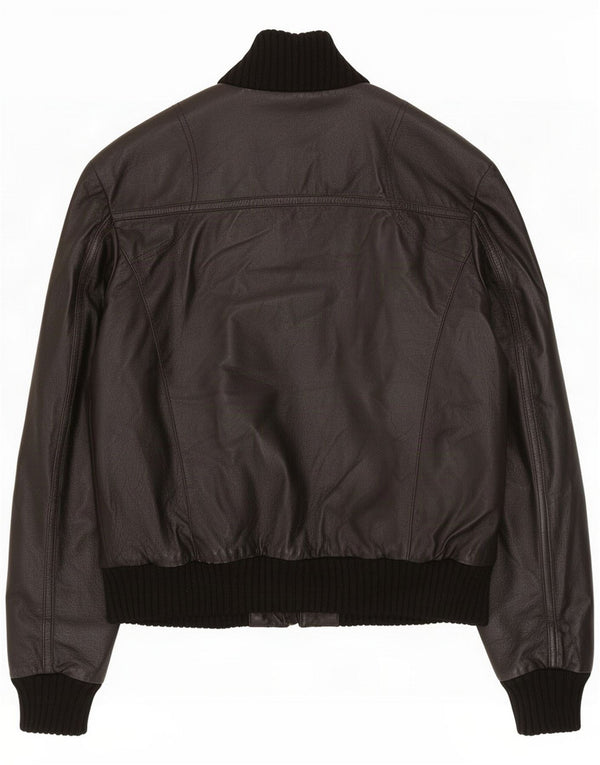 Vintage Herren Lederjacke UK 40 Large Schwarz