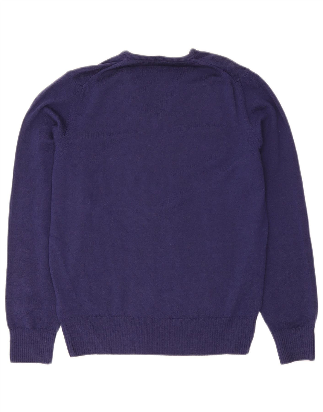 Zara Herren-Pullover mit V-Ausschnitt aus mittelvioletter Wolle