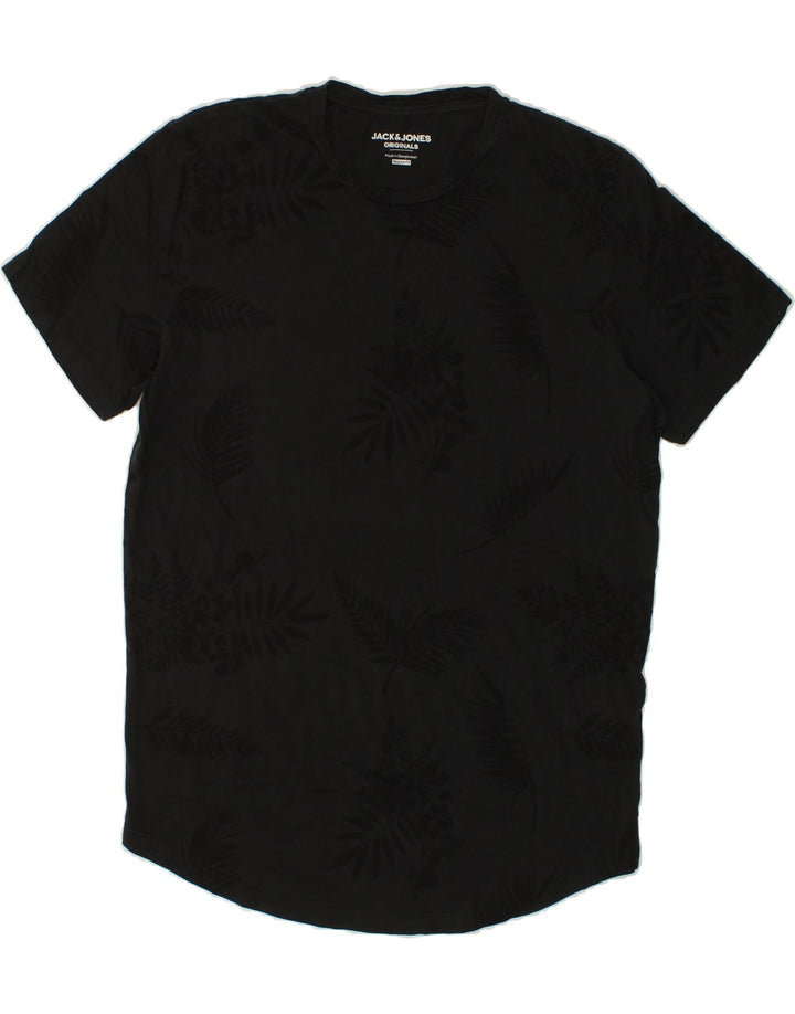 JACK & JONES Mens Regular Fit T-Shirt Top Large Black Cotton Vintage Jack & Jones and Second-Hand Jack & Jones from Messina Hembry 